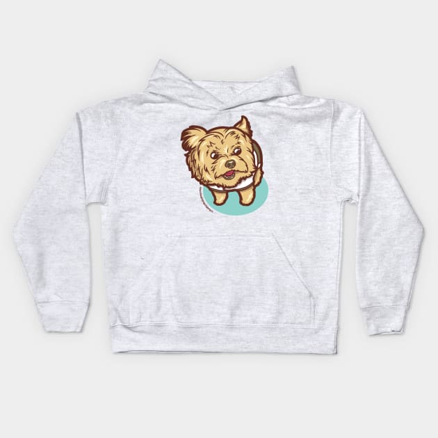 The Life of Toby the Yorkie Kids Hoodie by wehkid